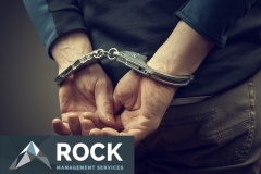 male hands in handcuffs