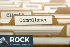 Compliance Concept with Word on Folder.